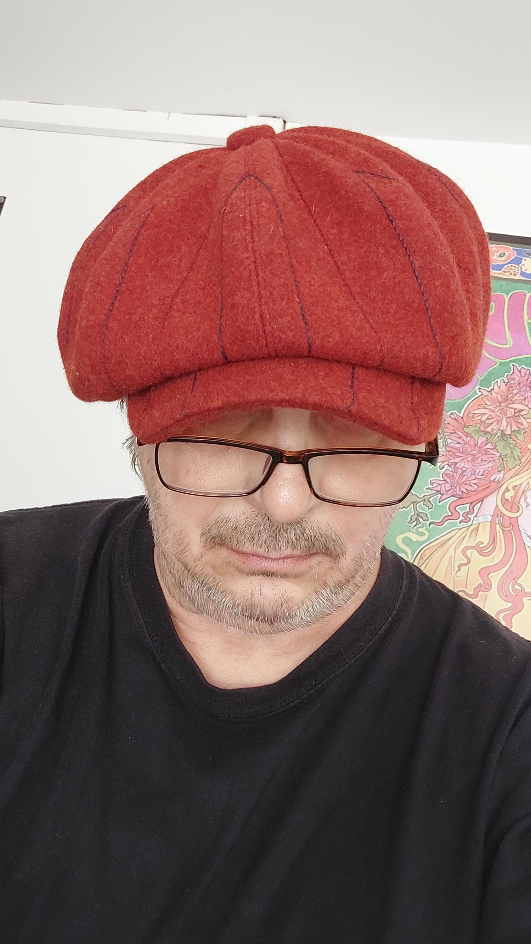 Mütze. Weinroter Wolle von primakcap