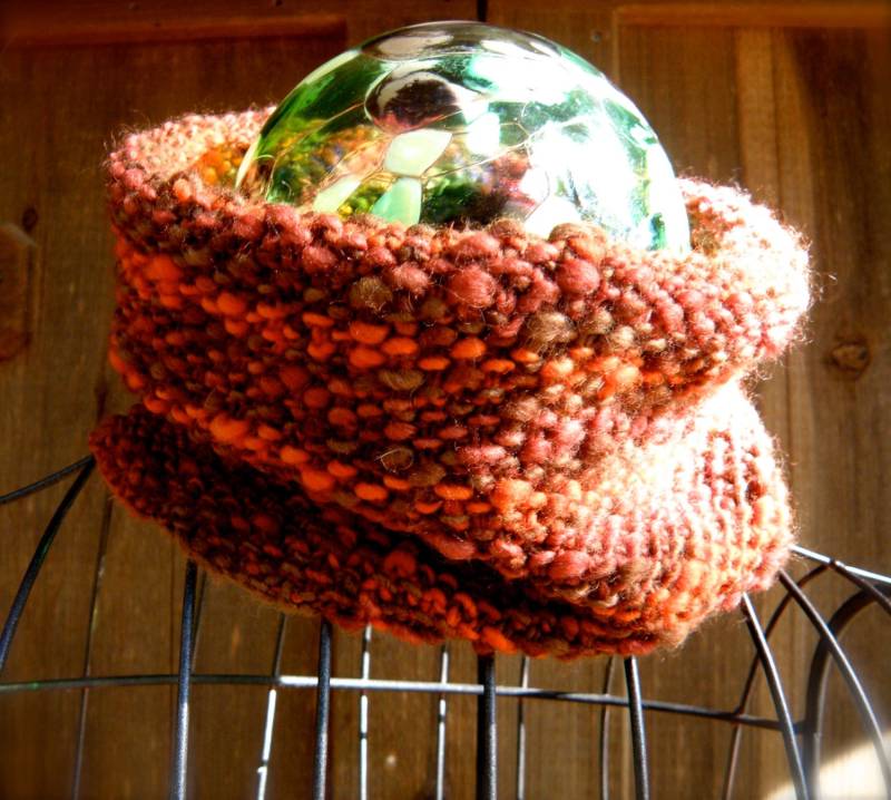 Handgestrickter Wollhalswärmer, Warmer Und Weicher Wollstrick, Wolle Infinity Schal, Strickkreisschal von primrosehillhandknit