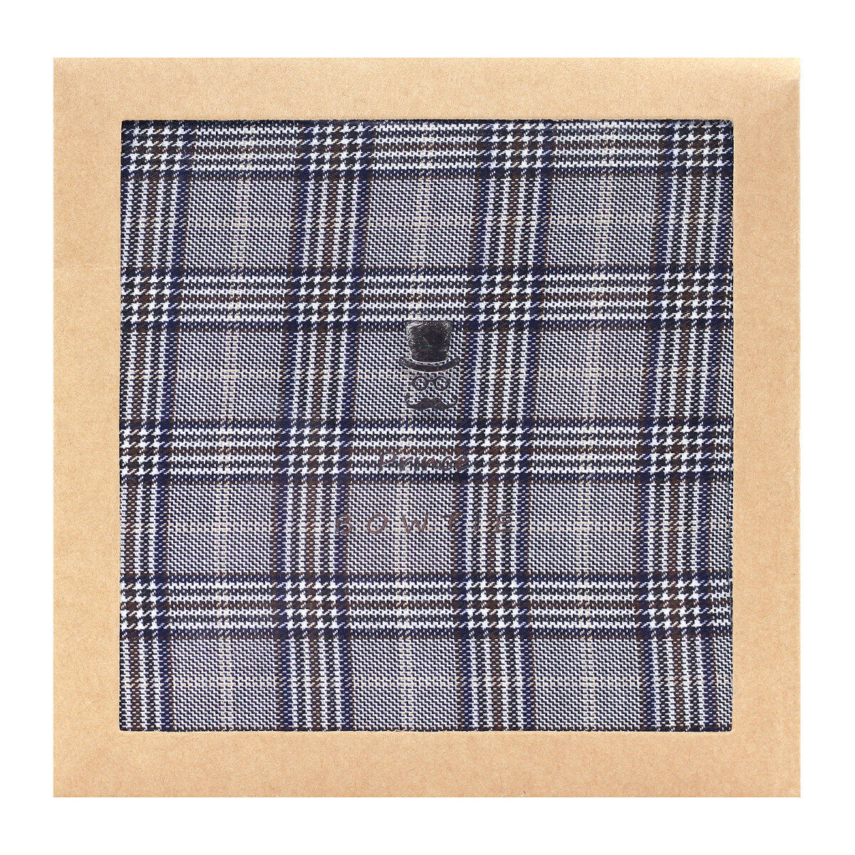 prince bowtie - Einstecktuch Karo m-braun von prince bowtie