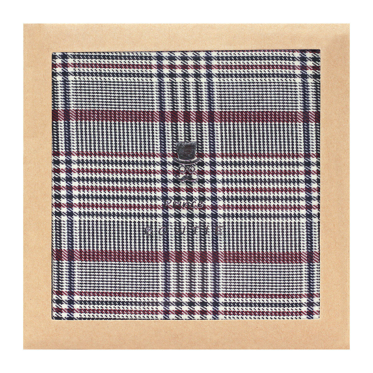 prince bowtie - Einstecktuch Karo m-rot - Gr. - OS von prince bowtie