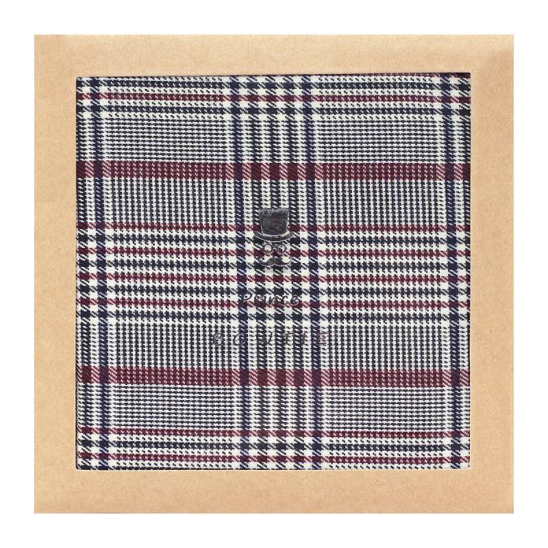prince bowtie - Einstecktuch Karo m-rot - Gr. - OS von prince bowtie