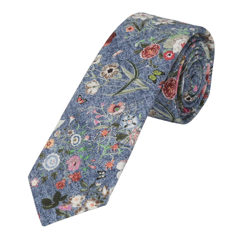 prince bowtie - Krawatte Blume 6cm m-blau - Gr. - OS von prince bowtie