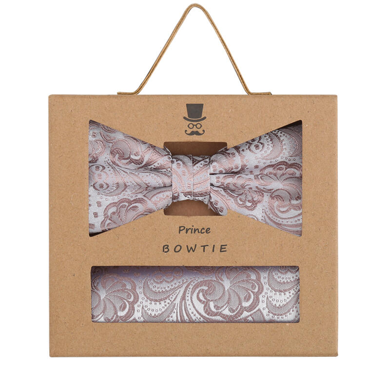 prince bowtie - Set Fliege+Tuch Paisley altrosa - Gr. - OS von prince bowtie