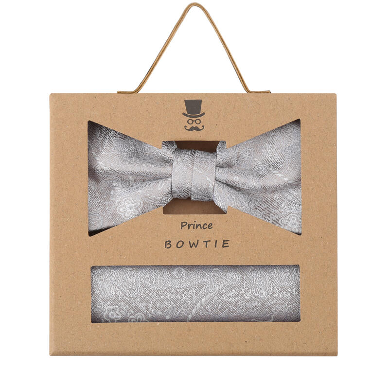 prince bowtie - Set Fliege + Einstecktuch h-beige - Gr. - OS von prince bowtie