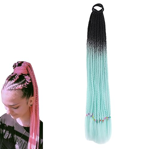 prinfantasy Braids Extensions Haarverlängerung Kunsthaar Haar Flechten Extensions Frisur für Frauen Mädchen Kinder, BZ174 von prinfantasy