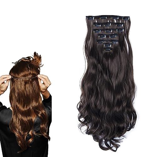 prinfantasy Clip in Extensions Haarverlängerungen mit Clips Synthetik Gewellte Haarextension Wavy Haar Extensions Clip in Haarteil für Frauen, MW080 prinfantasy Clip in Extensions Haarverlängerungen mit Clips Synthetik Gewellte Haarextension Wavy Haar Extensions Clip in Haarteil für Frauen, MW080 von prinfantasy