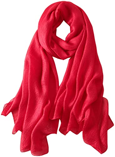 prinfantasy Damen Schal Pashmina Stola Fur Abendkleid Stola Damen Festlich Einfarbiger Rot Schal M2014 von prinfantasy