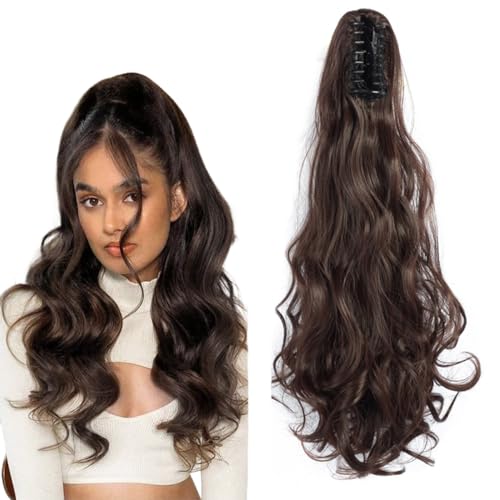 prinfantasy Hair Extensions Clip In Hair Extensions Ponytail Wellige Locken Pferdeschwanz Haarverlängerung Lange Lockige Clip Synthetischer Haarteil für Frauen und Mädchen MW030 prinfantasy Hair Extensions Clip In Hair Extensions Ponytail Wellige Locken Pferdeschwanz Haarverlängerung Lange Lockige Clip Synthetischer Haarteil für Frauen und Mädchen MW030 von prinfantasy