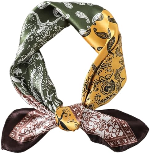 prinfantasy Schal Damen Leichtes Tuch Stola Seidentuch Quadratisch Mädchen für Frühjahr Sommer Herbst Winter, S06023 von prinfantasy