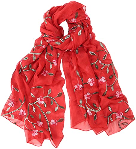 prinfantasy Schals & Tücher für Damen mit Muster Elegantes Accessoire für Frauen Schal Halstuch Schulter Tuch Schal Stola Scarves M1706008 von prinfantasy