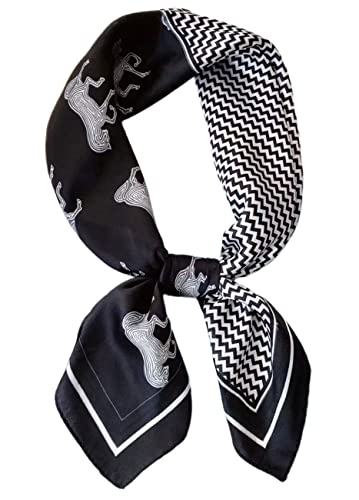 prinfantasy Seide Schal Damen Halstücher Schals Halstuch Seidenschal Scarf Bandana Taschentuch Ansatz Handgelenk Kopftücher Seidentuch Haare M070023 von prinfantasy