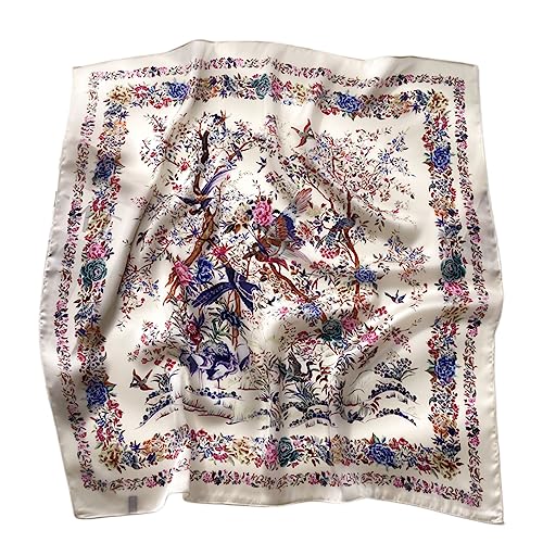 prinfantasy Seidenschal Damen Seidentuch Leicht Bandana Halstuch Kopftuch Elegante Schal Tuch Geschenk für Frauen, 070231 von prinfantasy