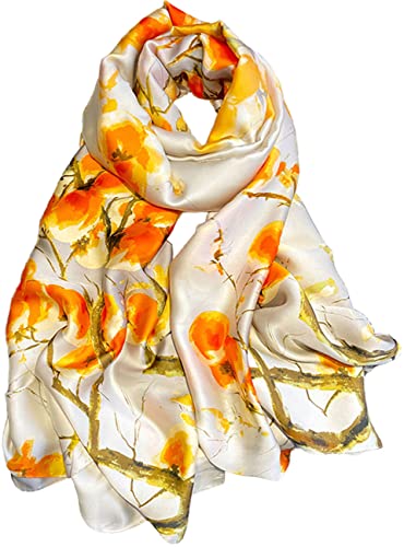 prinfantasy Seidenschals Damen Leicht Seidentuch Schal - Halstuch Tuch Geschenk Frauen M180051 von prinfantasy