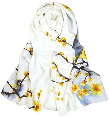 prinfantasy Seidenschals Damen Leicht HalstüCher Wollschal Silk Schal 180 cm X 90 cm M180050 von prinfantasy