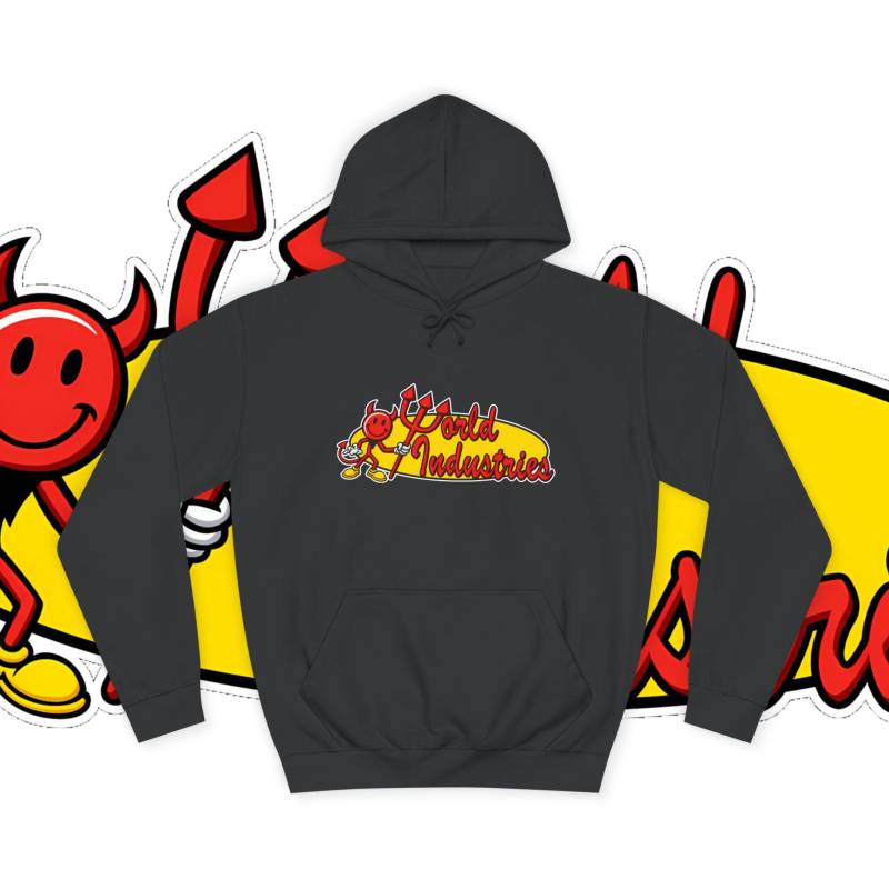 World Industries Inspired Hoodie | Retro Skateboard Streetwear Flameboy Graphic 90S Skate Style Unisex Hooded Sweatshirt World Industries Inspired Hoodie | Retro Skateboard Streetwear Flameboy Graphic 90S Skate Style Unisex Hooded Sweatshirt von printalm