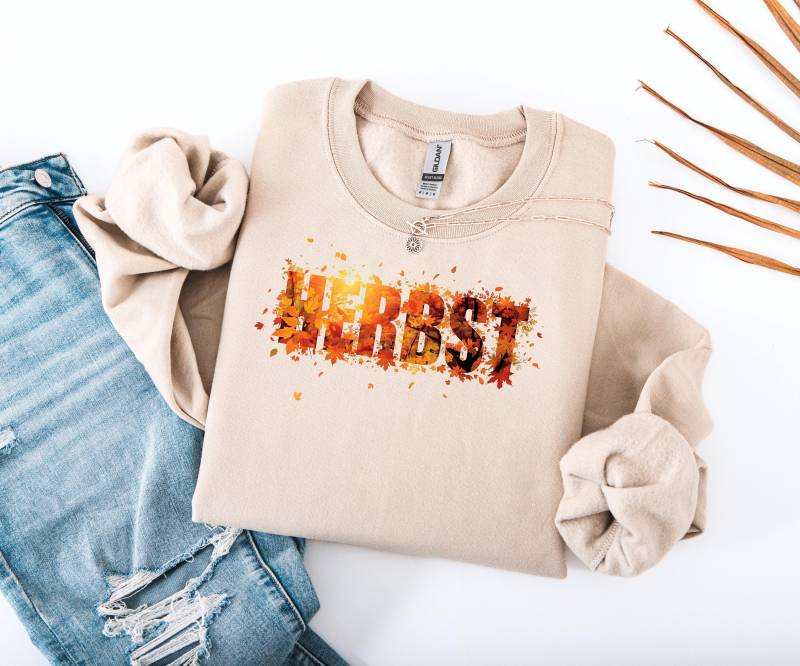 Sweatshirt Mit Herbstmotiv - Kuscheliger Pullover Für Damen & Herren, Herbst Sweatshirt, Herbstmode Damen, Geschenk Idee Herbstmode von printgifts4you