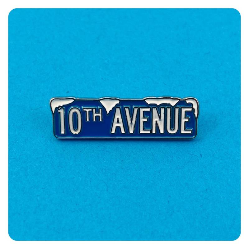 10Th Avenue Freeze Out - Brutal & The E Street Band Emaille Pin Von Print Mafia® von printmafiaarchive