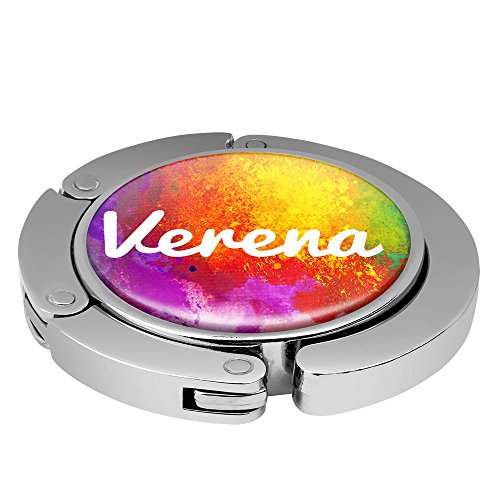 Taschenhalter Color Paint Personalisiert mit Namen Verena printplanet Chrom von printplanet