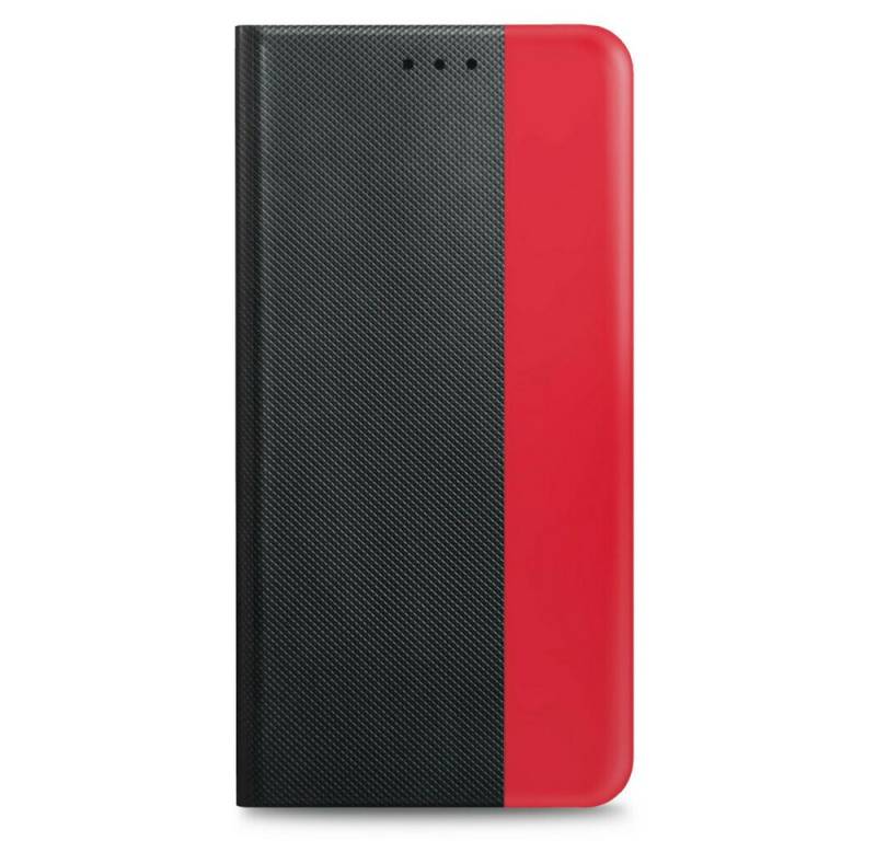 prio Handytasche prio Book Case Fashion for iPhone 14 Pro black-red (Book Cover) von prio