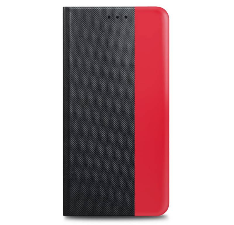 prio Handytasche prio Schutzhülle für iPhone 11 Pro Max schwarz-rot (Book Cover) von prio