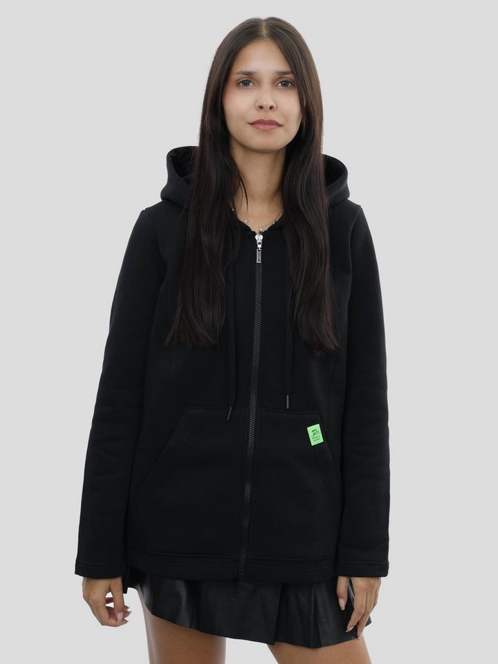 project eleven Hoodie P11 Regular Zip-Hoodie für Frauen in Schwarz project eleven Hoodie P11 Regular Zip-Hoodie für Frauen in Schwarz von project eleven