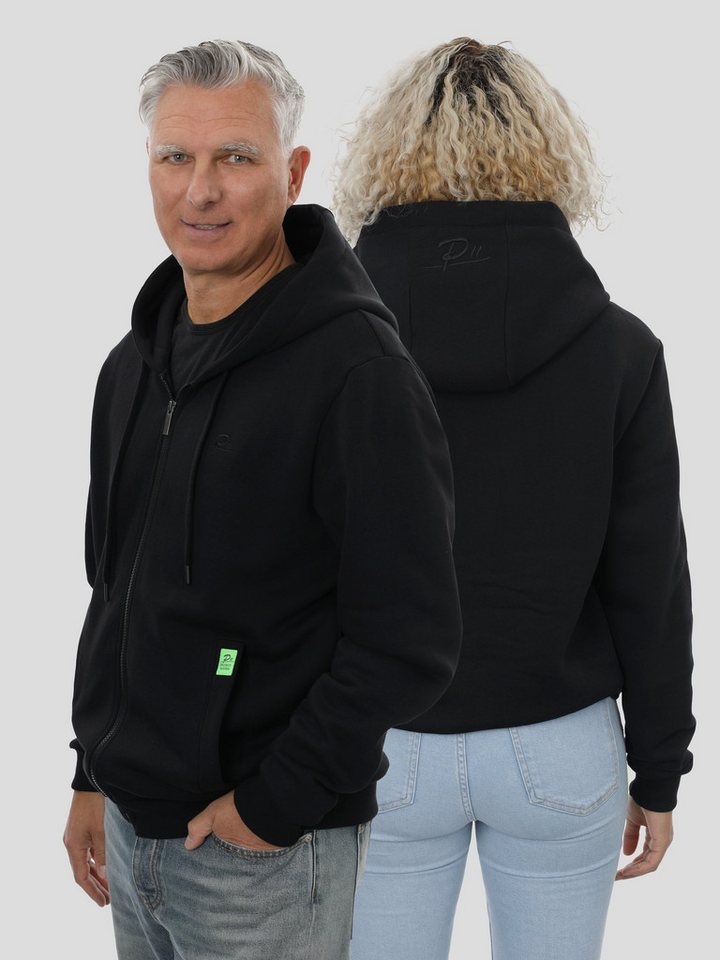project eleven Hoodie P11 Zip Hoodie Unisex in Schwarz von project eleven