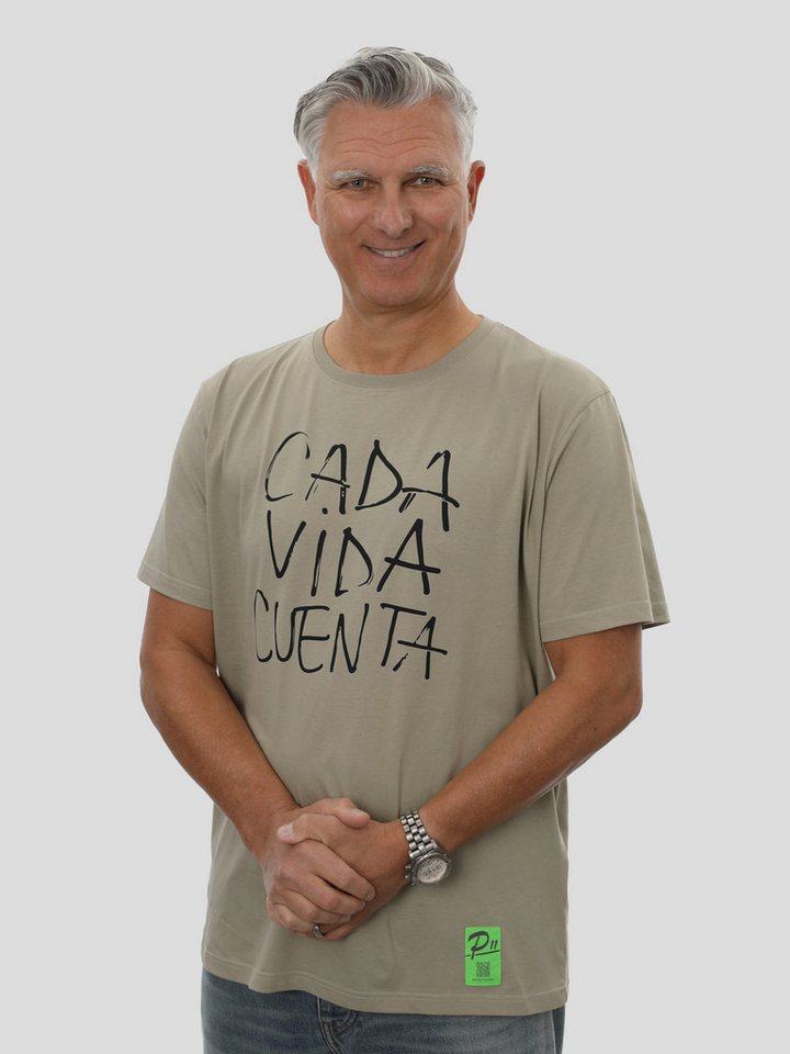 project eleven T-Shirt P11 T-Shirt Regular Männer mit Print in Olive project eleven T-Shirt P11 T-Shirt Regular Männer mit Print in Olive von project eleven