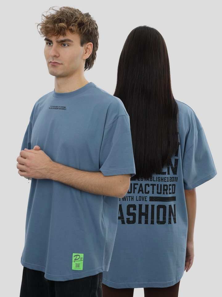 project eleven T-Shirt T-Shirt Oversize Unisex in Blau von project eleven
