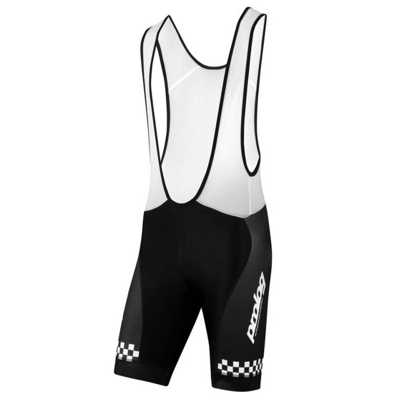 prolog cycling wear Bikerhose Fahrradhose Herren kurz Sommer „Integrated Energy Black“ Rennradhose 8 Std. Radmarathon Sitzpolster, bequeme luftdurchlässige Netzträger von prolog cycling wear