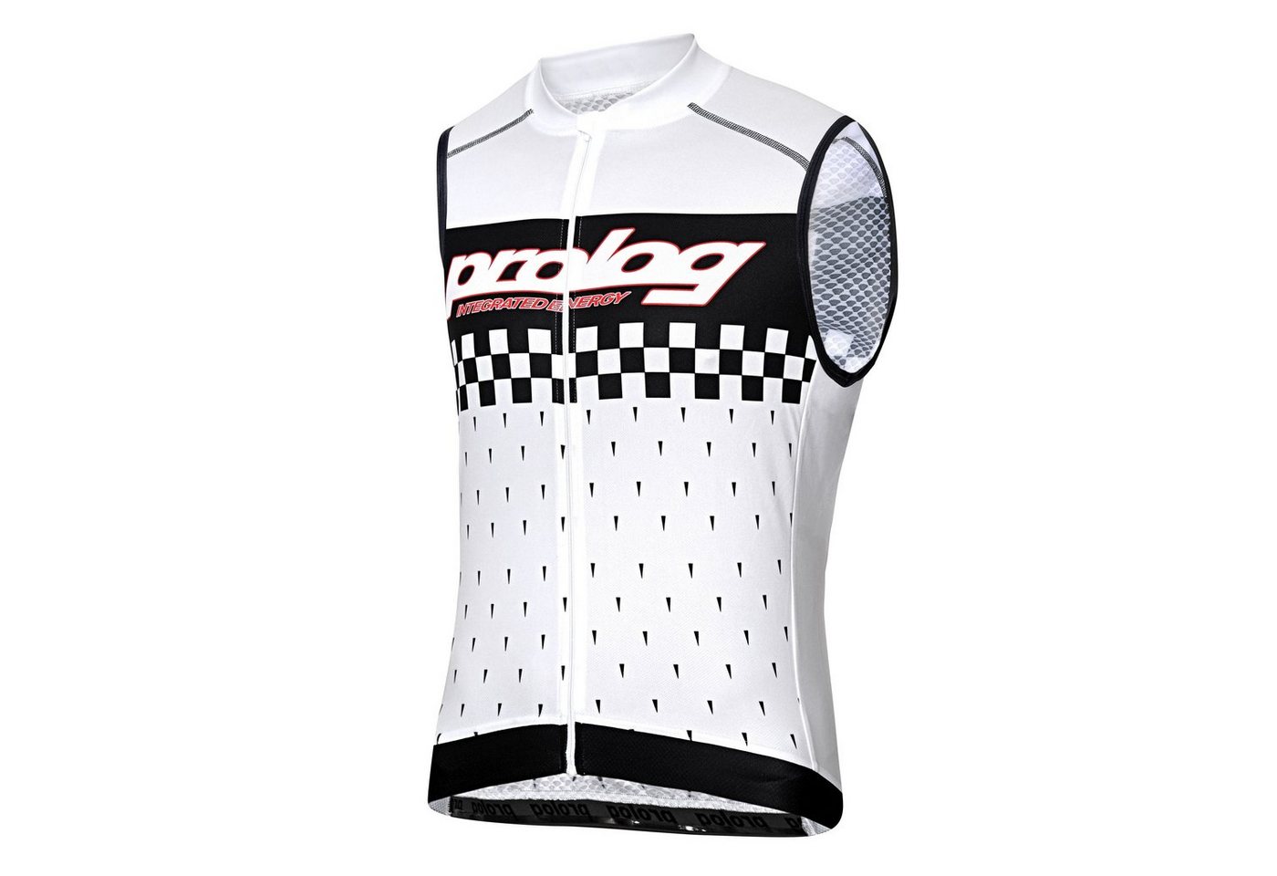 prolog cycling wear Radtrikot Herren Fahrradtrikot ärmellos „Integrated Energy White“ von prolog cycling wear