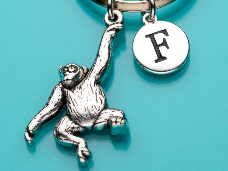Affe-Schlüsselbund, Monkey Charme, Schlüsselanhänger, Schimpanse Keychain, Ape Ursprüngliche Benutzerdefinierte Keychain Personalisierte 633 von promisemeeverything2