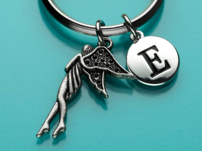 Angel Keychain, Schlüsselanhänger, Himmel Charme, Anfängliche Personalisierte Benutzerdefinierte Charme 8 Angel Keychain, Schlüsselanhänger, Himmel Charme, Anfängliche Personalisierte Benutzerdefinierte Charme 8 von promisemeeverything2