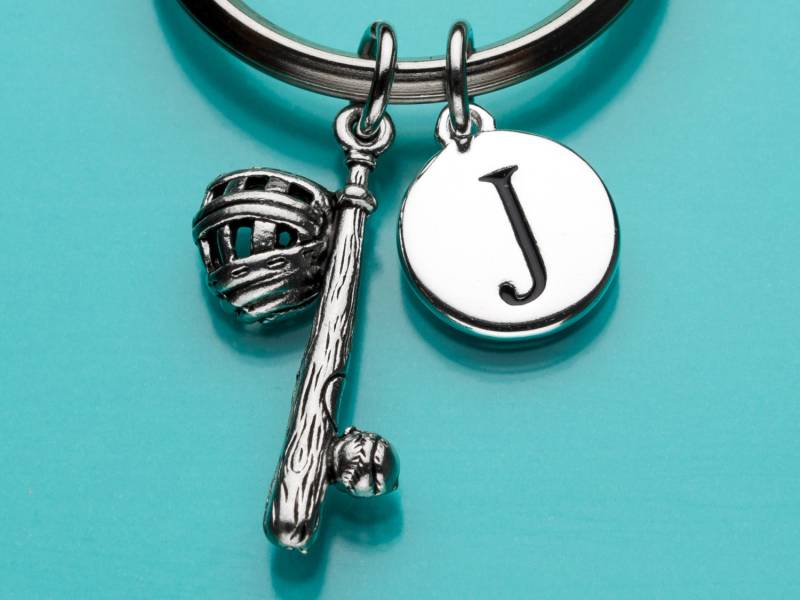 Baseball, Bat & Mitt Keychain, Baseball Schlüsselring, Team Sportgeräte, Ursprüngliche Benutzerdefinierte Keychain Personalisierte von promisemeeverything2