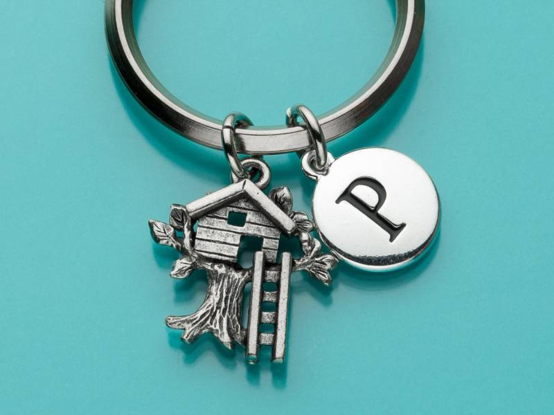 Baumhaus-Schlüsselbund, Baumhaus-Schlüsselring, Ursprünglicher Schlüsselbund, Personalisierter Geschenk Unter 25, Charme-Schlüsselbund, 364 von promisemeeverything2