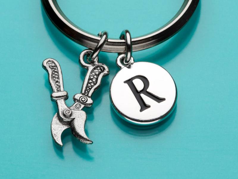 Blumenschere Schlüsselbund, Gartenschere Schlüsselring, Garten-Werkzeug, Erste Personalisierte Benutzerdefinierte Charm 143 von promisemeeverything2