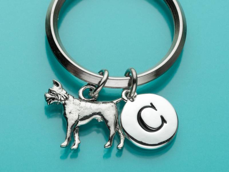 Boxer Hund Schlüsselanhänger, Erste Personalisierte Benutzerdefinierte Charm 48 von promisemeeverything2