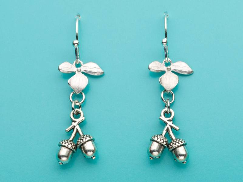 Eichel Zweig Ohrringe, Acorn Eiche Geschenk, Baumeln Geschenke Für Sie, 590 Eichel Zweig Ohrringe, Acorn Eiche Geschenk, Baumeln Geschenke Für Sie, 590 von promisemeeverything2