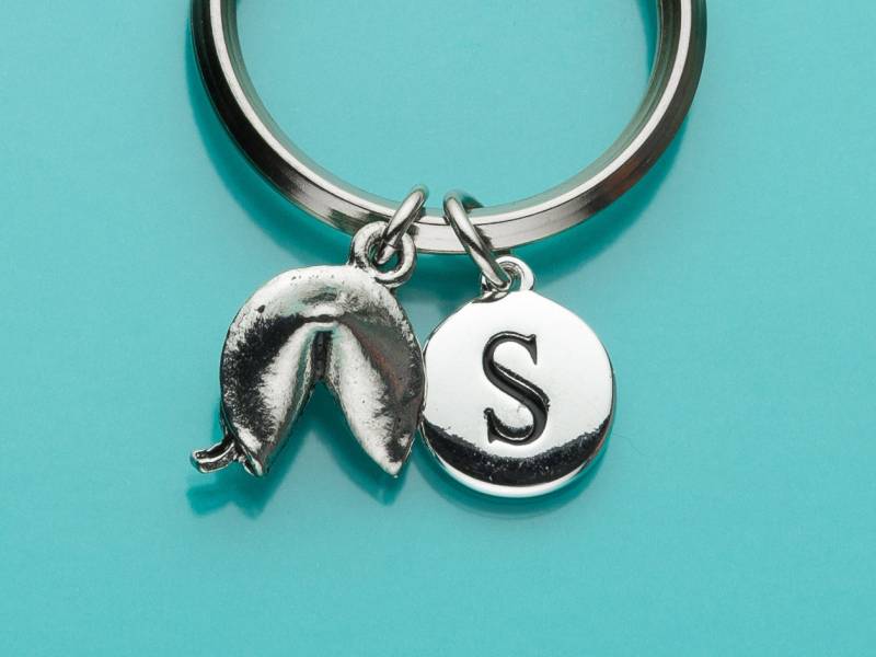 Fortune Cookie Keychain, Glückskeks-Schlüsselanhänger, Keyring, Anfängliche Personalisierte Benutzerdefinierte Food, 148 von promisemeeverything2