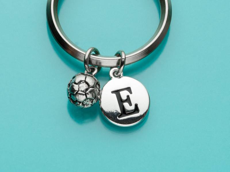 Fußball Ball Keychain, Soccer Schlüsselanhänger, Charme, Sport, Anfängliche Personalisierte Benutzerdefinierte Schlüsselbund, 337 von promisemeeverything2