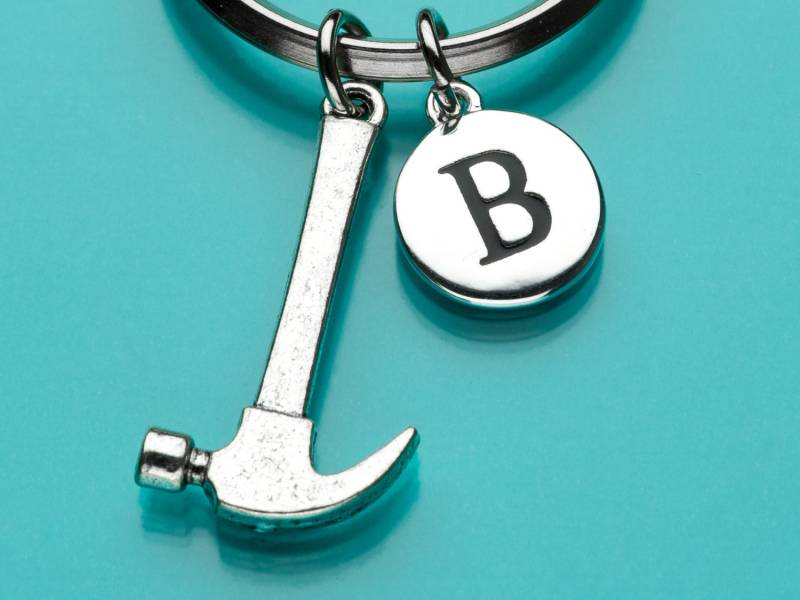 Hammer Keychain, Schlüsselring, Spitzhammer, Tool-Charme, Anfängliche Personalisierte Schlüsselanhänger, Benutzerdefinierte Charme 173 von promisemeeverything2