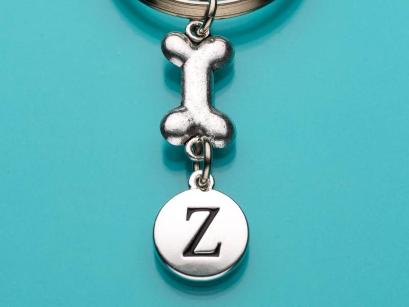 Hund Knochen Schlüsselanhänger, Schlüsselring Von Dog Bone, Charme, Anfängliche Keychain, Personalisierte Benutzerdefinierte Keychain Charme 673 von promisemeeverything2