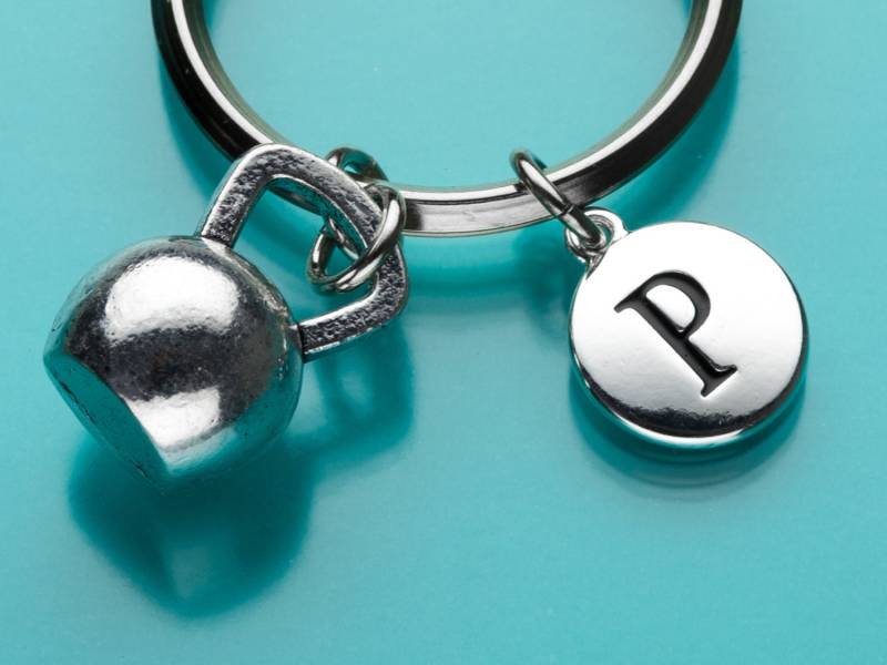 Kettlebell Schlüsselanhänger, Charm Für Trainingsgeräte, Sport, Initial Personalisierte Benutzerdefinierte 208 von promisemeeverything2