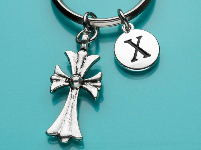 Kreuz Keychain, Mittelalterliche Religiöses Symbol, Anfängliche Schlüsselbund, Personalisierte Schlüsselanhänger, Benutzerdefinierte 418Arm 418 von promisemeeverything2