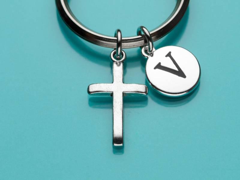 Kreuz Schlüsselanhänger, Religiöses Symbol, Erste Personalisierte Benutzerdefinierte Keychain 416 Charme Kreuz Schlüsselanhänger, Religiöses Symbol, Erste Personalisierte Benutzerdefinierte Keychain 416 Charme von promisemeeverything2
