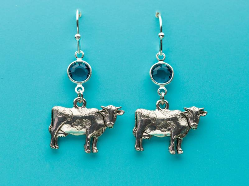Kuh Ohrringe, Blauen Zirkon Kristall Bauernhof Tiere Ohrringe Baumeln, Geschenke Für Sie, 84 Kuh Ohrringe, Blauen Zirkon Kristall Bauernhof Tiere Ohrringe Baumeln, Geschenke Für Sie, 84 von promisemeeverything2