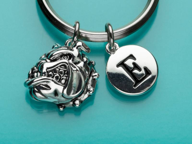 Lg Bulldogge Schlüsselanhänger, Schlüsselring Von Lg Bulldogge, Hund Charme, Anfängliche Keychain, Personalisierte Benutzerdefinierte Keychain von promisemeeverything2
