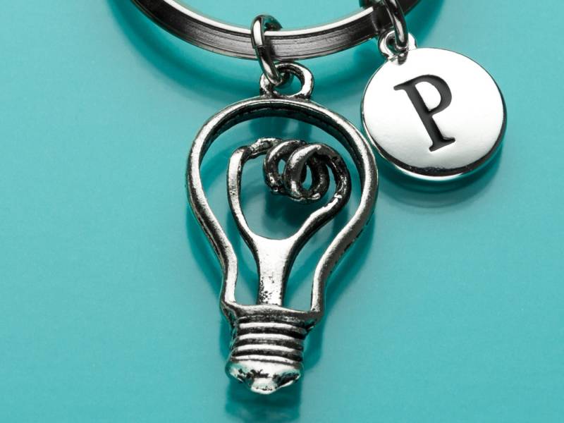 Lightbulb Keychain, Schlüsselanhänger Glühbirne Edison Glühbirne, Anfängliche Personalisierte Schlüsselanhänger, Benutzerdefinierte Charme 237 von promisemeeverything2