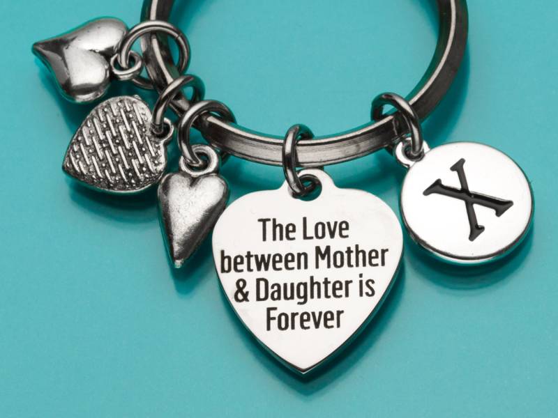 Mutter Tochter Schlüsselanhänger, Liebe Mama Charme, Erste Personalisierte Charme 758, 717, 793, 794 von promisemeeverything2