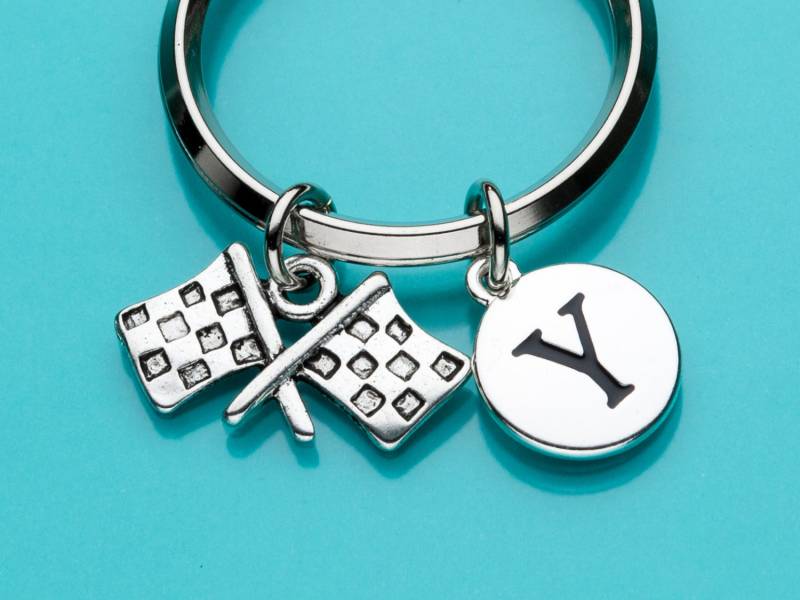 Nascar Fahnen, Schlüsselbund, Nascar Flaggen Schlüsselanhänger, Racing-Charme, Anfängliche Personalisierte Benutzerdefinierte Charme Keychain, 622 von promisemeeverything2