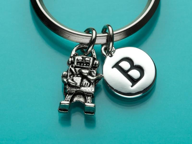 Roboter Schlüsselbund, Roboter-Schlüsselanhänger, Robotik, Anfängliche Keychain, Personalisierte Schlüsselanhänger, Benutzerdefinierte Charme 302 von promisemeeverything2